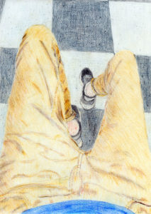 Kunstunterricht - Schülerarbeit im Figürlichen Zeichnen