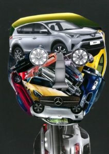 Kunstunterricht - Schülerarbeit Collage