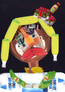 Kunstunterricht - Schülerarbeit Collage