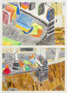 Kunstunterricht Gymnasium Aufgabe «Von oben und unten»